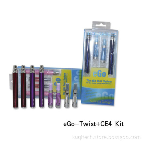 Vaporizers Wholesale EGO Battery 3.2V-4.8V Voltage Battery EGO C Twist Kits EGO Twist